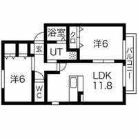 アソシエ一乗寺の間取り