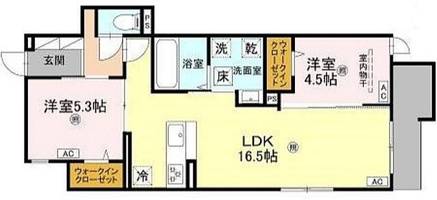 Passaro Grande 墨江EASTの間取り