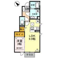 兵庫県宝塚市宮の町(アパート)の賃貸物件の間取り