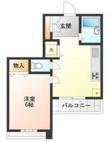 兵庫県西宮市田中町(マンション)の賃貸物件の間取り