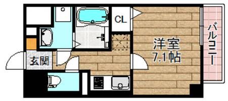 K&K芥川601の間取り