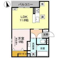 兵庫県尼崎市塚口本町2丁目(アパート)の賃貸物件の間取り