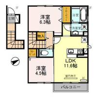 兵庫県明石市大久保町大窪(アパート)の賃貸物件の間取り