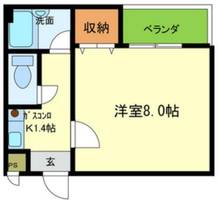 大阪府大阪市港区市岡元町2丁目(マンション)の賃貸物件の間取り