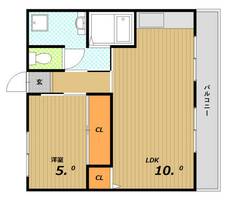 庄山マンションの間取り