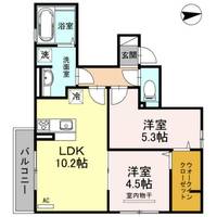 大阪府東大阪市横小路町6丁目(アパート)の賃貸物件の間取り