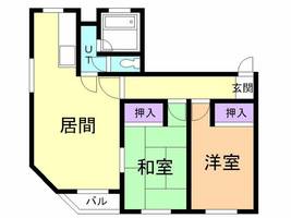 岩渕コーポ202の間取り