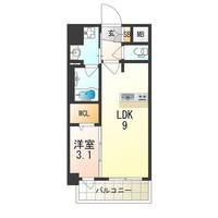 大阪府大阪市西淀川区歌島1丁目(マンション)の賃貸物件の間取り