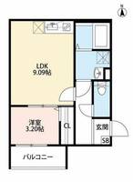 大阪府大阪市東成区東今里3丁目(アパート)の賃貸物件の間取り