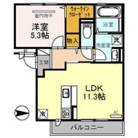 兵庫県尼崎市上ノ島町1丁目(アパート)の賃貸物件の間取り