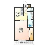 大阪府豊中市宮山町4丁目(アパート)の賃貸物件の間取り