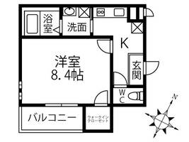 大阪府吹田市昭和町(アパート)の賃貸物件の間取り