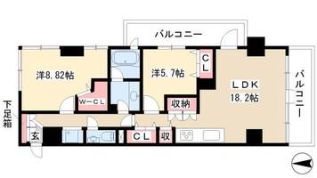 AREX丸の内704の間取り