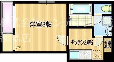 大阪府大阪市城東区野江2丁目(マンション)の賃貸物件の間取り