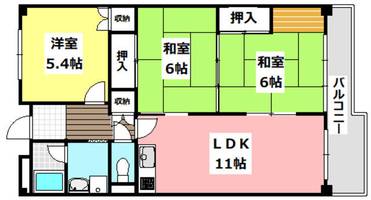 レジデンス吉川5号棟の間取り