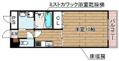 アンプルールフェールヒカリ櫻代の間取り