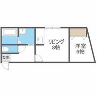北海道札幌市西区琴似二条4丁目(マンション)の賃貸物件の間取り