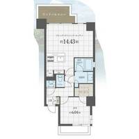 Ropponmatsu View Apartment503の間取り