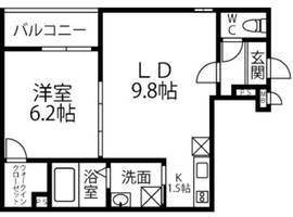 大阪府豊中市利倉2丁目(アパート)の賃貸物件の間取り