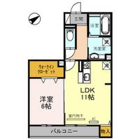 大阪府茨木市蔵垣内2丁目(アパート)の賃貸物件の間取り