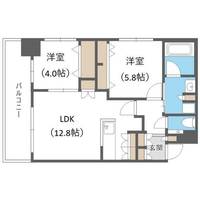 北海道札幌市西区琴似一条3丁目(マンション)の賃貸物件の間取り