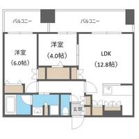 北海道札幌市西区琴似一条3丁目(マンション)の賃貸物件の間取り