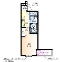 大阪府大阪市鶴見区今津中4丁目(アパート)の賃貸物件の間取り
