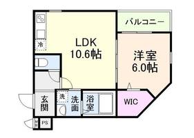 大阪府大東市南津の辺町(アパート)の賃貸物件の間取り