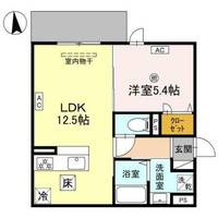 兵庫県尼崎市南武庫之荘2丁目(アパート)の賃貸物件の間取り