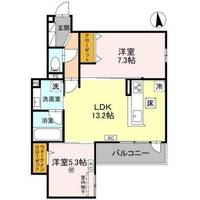 兵庫県尼崎市南武庫之荘2丁目(アパート)の賃貸物件の間取り
