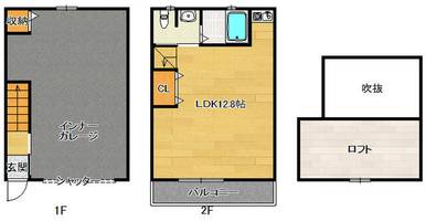 メルシー高槻北大樋GH107の間取り