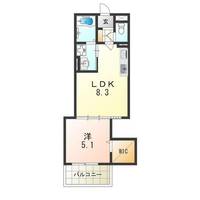 大阪府門真市上島町(アパート)の賃貸物件の間取り