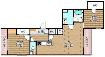 シャーメゾンエヌーノ303の間取り