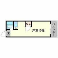 大阪府豊中市螢池西町1丁目(マンション)の賃貸物件の間取り