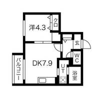 北海道札幌市西区二十四軒三条5丁目(マンション)の賃貸物件の間取り