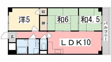 Leeハイツ102の間取り