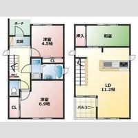 愛知県豊明市前後町大代(一戸建)の賃貸物件の間取り
