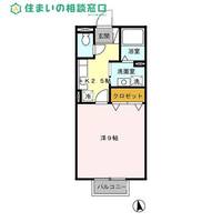 愛知県岡崎市井田町字4丁目(アパート)の賃貸物件の間取り