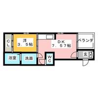 ハーモニーテラス下米野町Ⅱの間取り