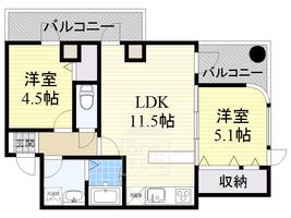 アーバンハイツ大住の間取り