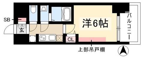 プレサンス名古屋ルクソリアの間取り