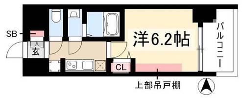 プレサンス名古屋ルクソリアの間取り