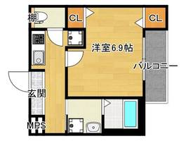 フジパレス豊里中央公園Ⅱ番館の間取り