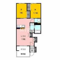 福岡県福岡市東区青葉1丁目(アパート)の賃貸物件の間取り