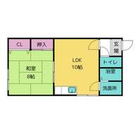 スカイハイツ岩室の間取り