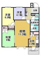 物件の間取り画像