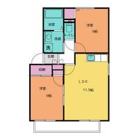 フレージュ シャパA 棟の間取り