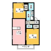 コゥジィコートの間取り