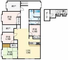 大阪府大阪狭山市西山台3丁目(アパート)の賃貸物件の間取り
