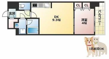 スプランディッド淀屋橋DUEの間取り